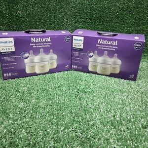Avent Philips 6pk Natural Baby Bottle With Natural Response Nipple - Clear - 4oz
